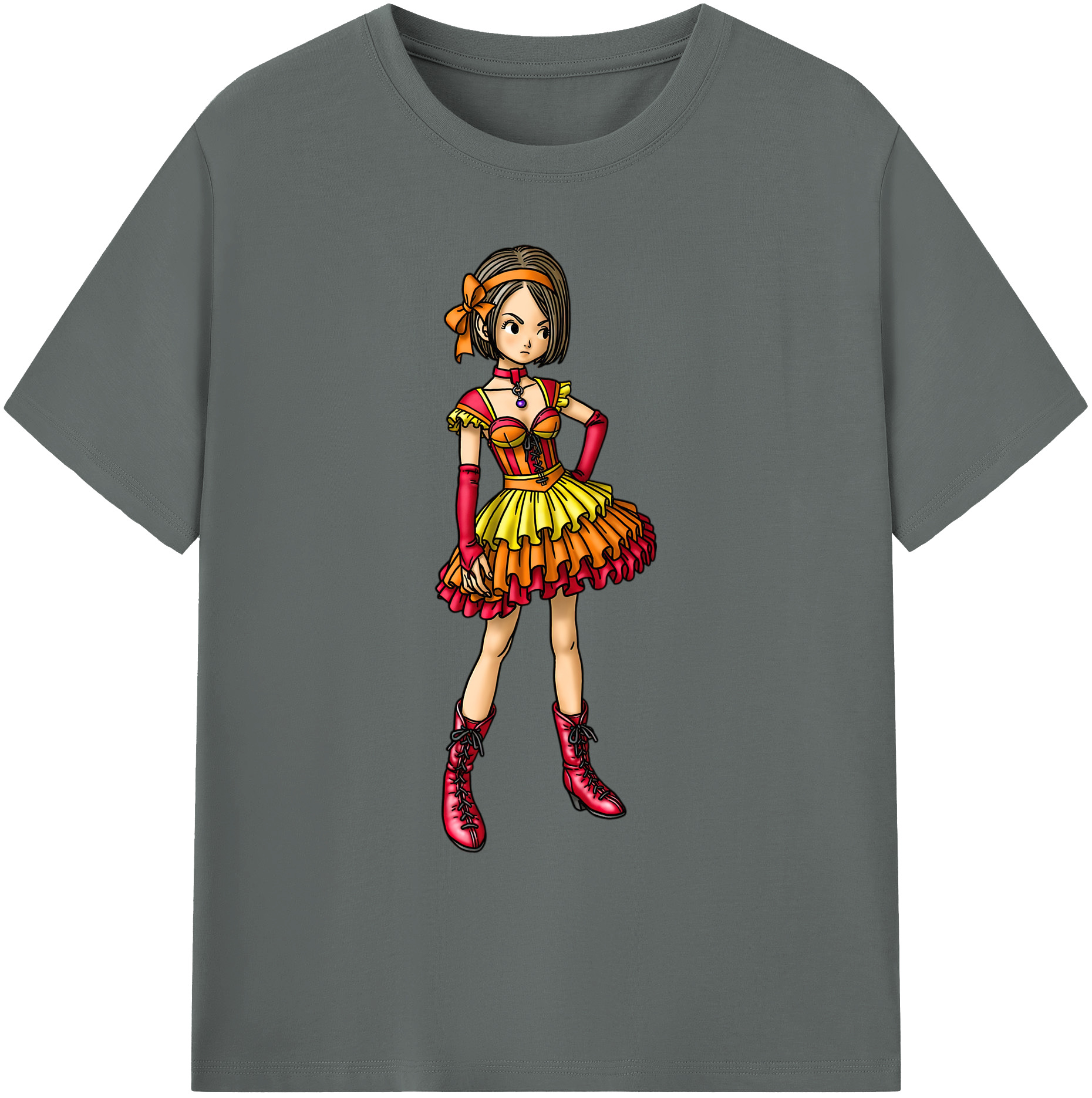 （画像用） ドラゴンクエスト Doragon Kuesuto Dragon Quest 綿100％ メンズ半袖Tシャツ｜肌触りやわらか＆通気性